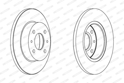 DDF133 FERODO Тормозной диск