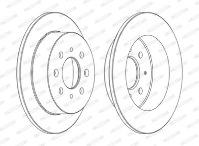 DDF1358C FERODO Тормозной диск