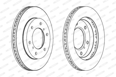 DDF1384C FERODO Тормозной диск