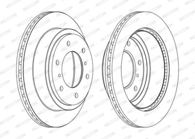 DDF1385C FERODO Тормозной диск