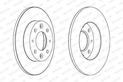 DDF1412 FERODO Тормозной диск