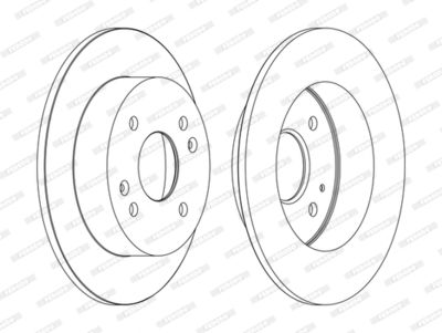 DDF1488C FERODO Тормозной диск