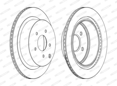 DDF1506C FERODO Тормозной диск