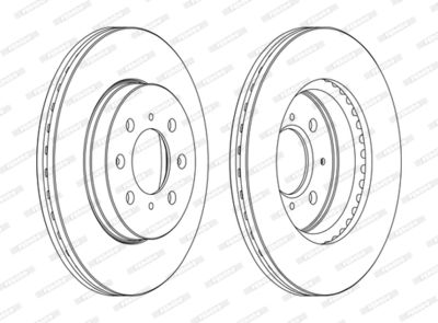 DDF1510C FERODO Тормозной диск