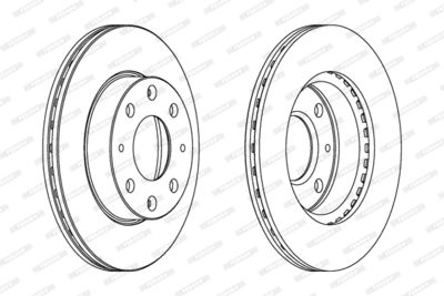 DDF152 FERODO Тормозной диск