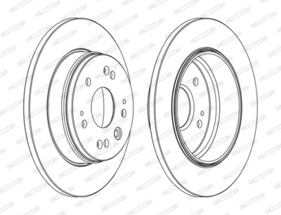 DDF1540C FERODO Тормозной диск