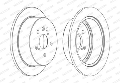 DDF1545C FERODO Тормозной диск