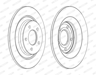 DDF1547C FERODO Тормозной диск