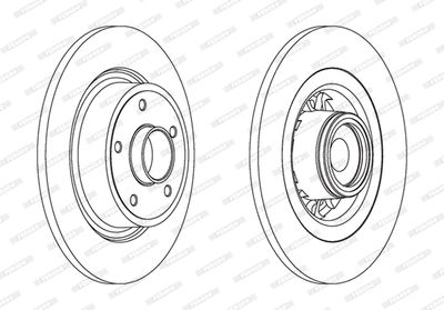 DDF1569 FERODO Тормозной диск