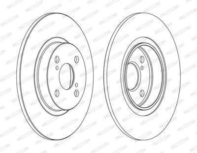 DDF1576C FERODO Тормозной диск