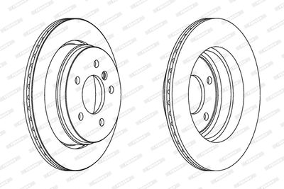 DDF1581 FERODO Тормозной диск