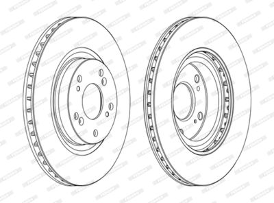 DDF1596C FERODO Тормозной диск