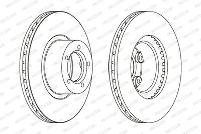 DDF162 FERODO Тормозной диск