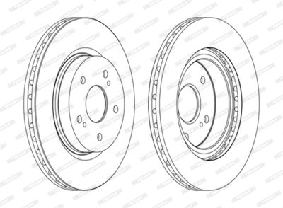 DDF1635C FERODO Тормозной диск