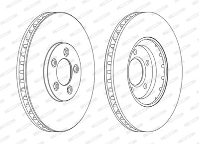 DDF1648C FERODO Тормозной диск