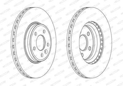 DDF1663 FERODO Тормозной диск