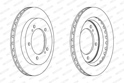 DDF1687 FERODO Тормозной диск