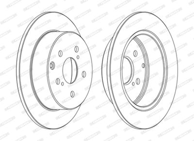 DDF1704C FERODO Тормозной диск