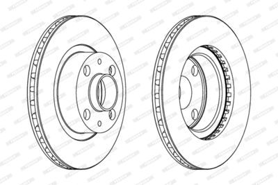 DDF171 FERODO Тормозной диск
