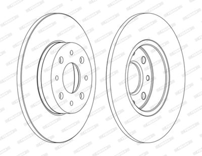 DDF1741C FERODO Тормозной диск