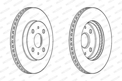 DDF1758C FERODO Тормозной диск