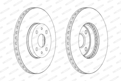 DDF1780C FERODO Тормозной диск