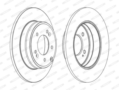DDF1787C FERODO Тормозной диск