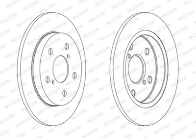 DDF1788C FERODO Тормозной диск