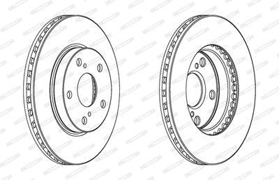 DDF1789C FERODO Тормозной диск