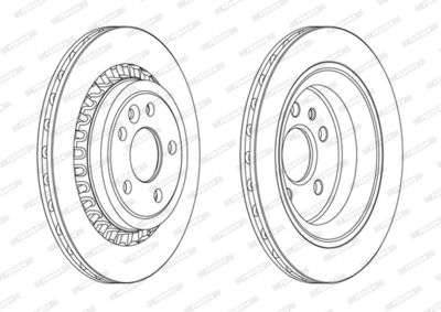 DDF1802C FERODO Тормозной диск