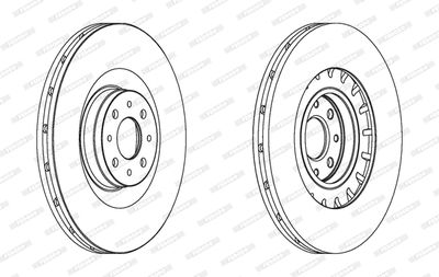 DDF1806 FERODO Тормозной диск