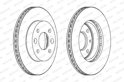 DDF184 FERODO Тормозной диск