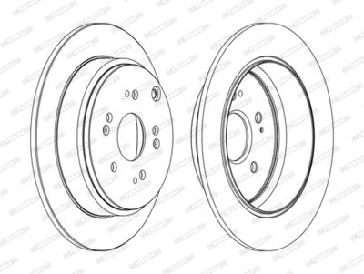 DDF1860C FERODO Тормозной диск