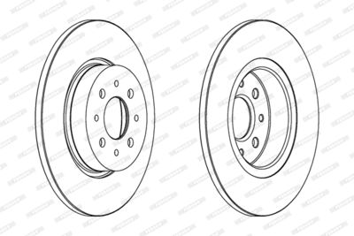 DDF1864 FERODO Тормозной диск