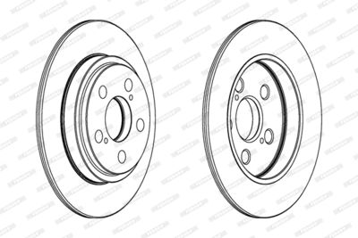 DDF1866 FERODO Тормозной диск