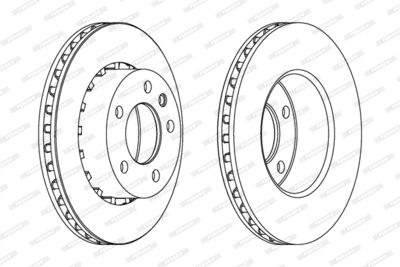 DDF188 FERODO Тормозной диск