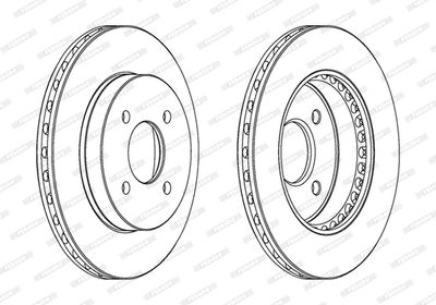 DDF1885 FERODO Тормозной диск