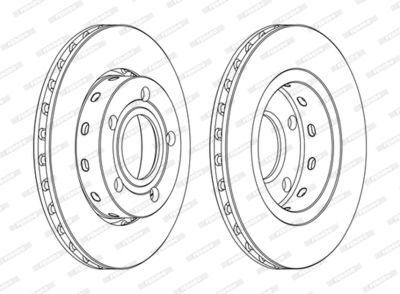 DDF1887C FERODO Тормозной диск