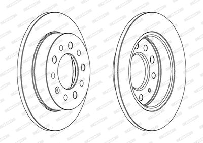 DDF1955 FERODO Тормозной диск