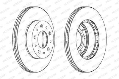 DDF196 FERODO Тормозной диск