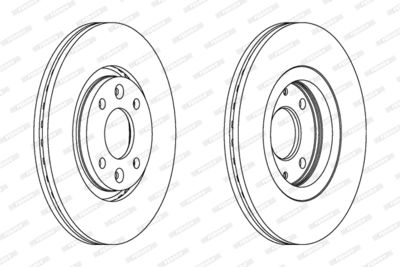 DDF199 FERODO Тормозной диск