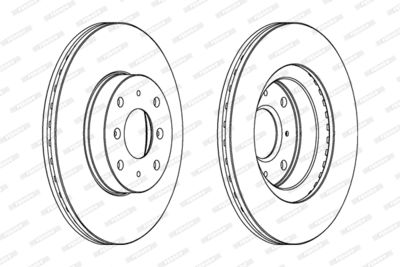 DDF201 FERODO Тормозной диск
