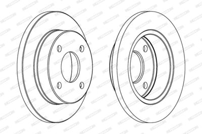 DDF202 FERODO Тормозной диск