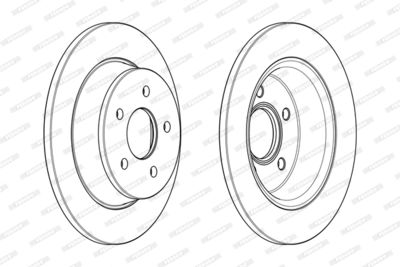 DDF2058C FERODO Тормозной диск