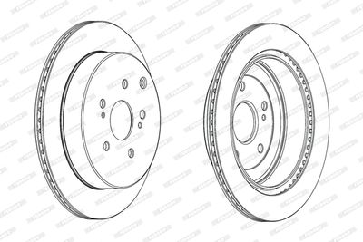 DDF2072C FERODO Тормозной диск