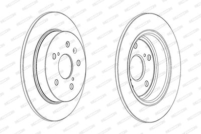 DDF2075C FERODO Тормозной диск