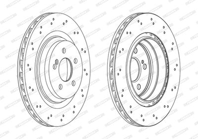 DDF2177 FERODO Тормозной диск