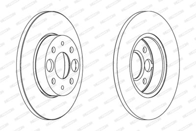 DDF219 FERODO Тормозной диск
