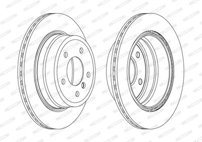 DDF2198 FERODO Тормозной диск