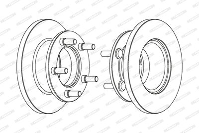 DDF225 FERODO Тормозной диск